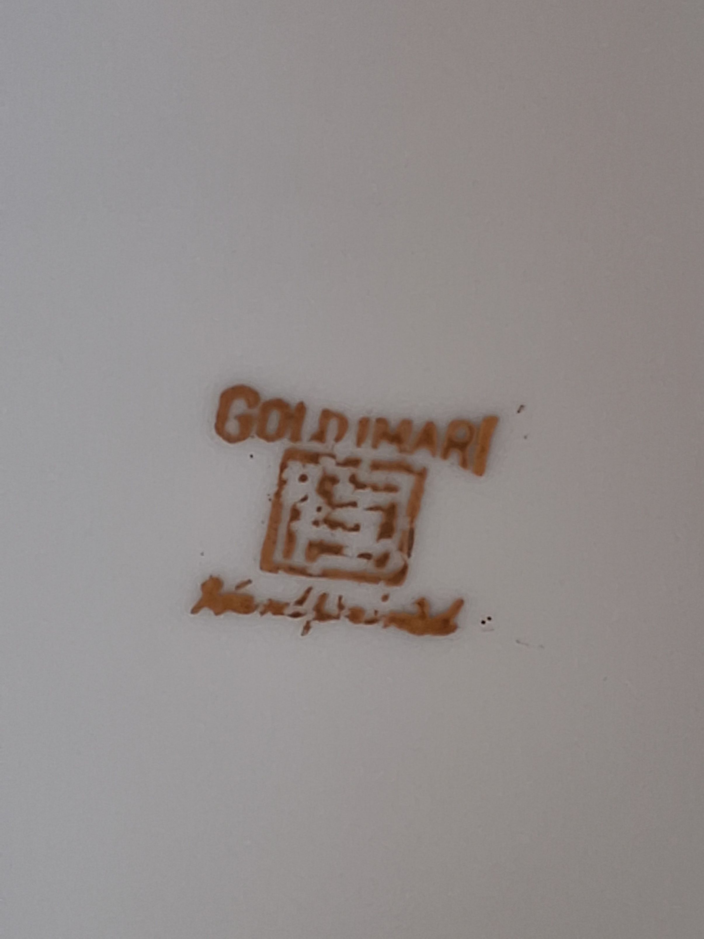 Gold Imari porcelænsfad 2